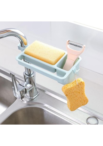 Mutfak Süngeri Depolama Rafı Bulaşık Drenaj Sabun Fırçası Organizatör Banyo Tarafı Genişleyen Yer Havluları (Yurt Dışından)