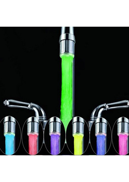 LED Duş Su Musluk 7 Renkli Işık Değişen Glow Püskürtme Kafası Dropshipping (Yurt Dışından) fiyatları