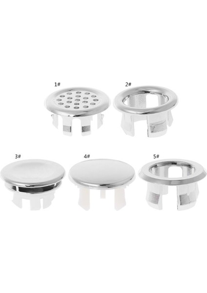 Banyo Lavabo Taşması Altı Ayak Yuvarlak Krom Delikli Kapak Kapağı 30X16MM / 33X20MM / / 30X16MM (Yurt Dışından) fiyatları