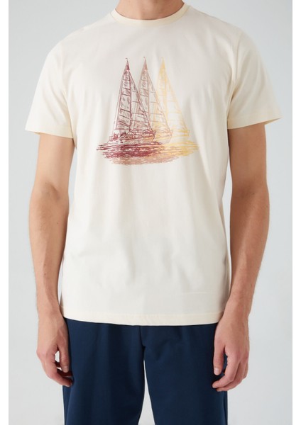 Sailing And Sea Kırık Beyaz Erkek Bermuda Takım fırsatları