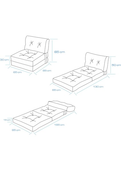 Mila Katlanır Yataklı Tek Kişilik Uzanma Koltuğu