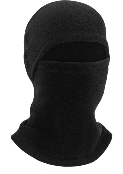 Unisex Siyah Kışlık Termal Polar Kar Maskesi Balaclava Kayak Motorsiklet