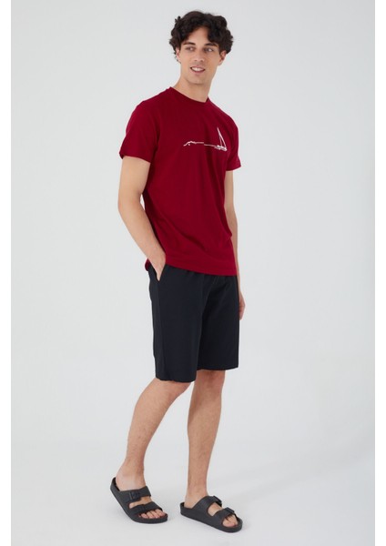 Erkek Bermuda Takım Bordo fiyatları