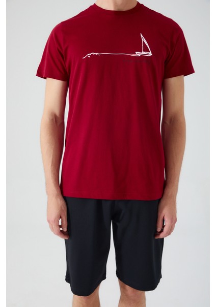 Erkek Bermuda Takım Bordo fırsatları