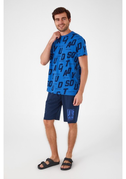 Sea Side Mavi Erkek Bermuda Takım modelleri