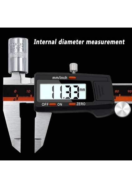 Inç 0-150MM Dijital Kumpaslar Paslanmaz Çelik Elektronik Dijital Sürmeli Kumpas Metal Mikrometre Ölçme Aracı (Yurt Dışından) indirimleri