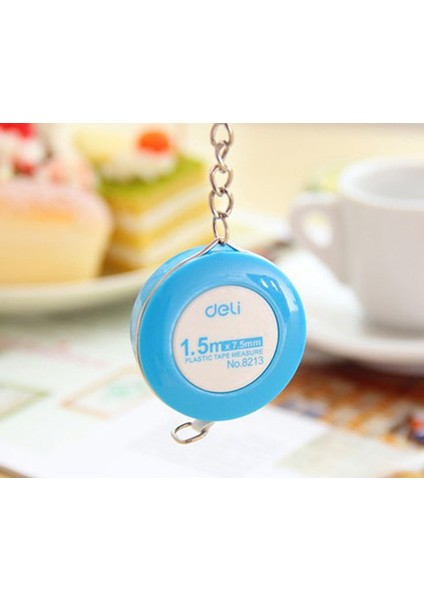 Deli 8213 Terzi Küçük Mezura Anahtarlık Mezura 1,5 Metre Ev Taşınabilir Ölçüm Yumuşak Cetvel Mavi, Sarı, Yeşil ve Kırmızı Seçim (Yurt Dışından) modelleri