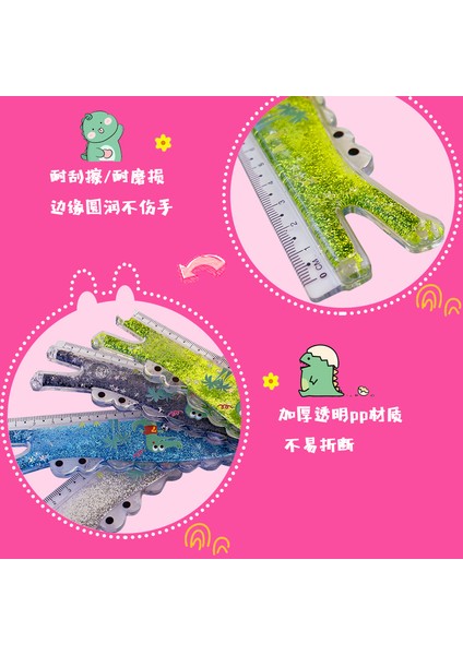 Timsah Karikatür Sevimli Cetvel Öğrenciler Özel Çocuk Cetvel Hattı Bataklık Cetveli Su ile Yağa Dekompresyon 20CM (Yurt Dışından) modelleri