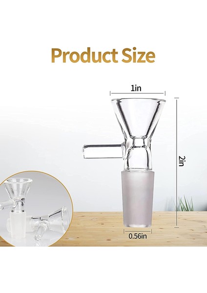 Xhhdqes 4 Parça Kase - Şeffaf Cam Huni, Bilimsel Küçük Cam Huni (14 Mm/ 0,56 Inç) (Yurt Dışından)