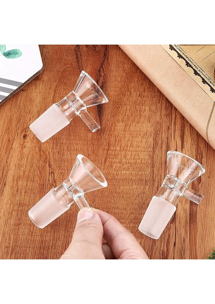 Xhhdqes 4 Parça Kase - Şeffaf Cam Huni, Bilimsel Küçük Cam Huni (14 Mm/ 0,56 Inç) (Yurt Dışından)