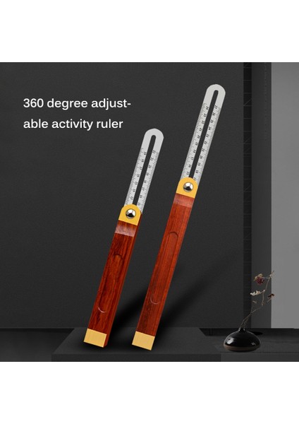 Açı Cetvelleri Göstergeler Üç Kare Sürgülü T-Eğimli Ahşap Saplı Seviye Ölçme Aracı Ahşap Işaretleme Ölçer (Yurt Dışından) fırsatları