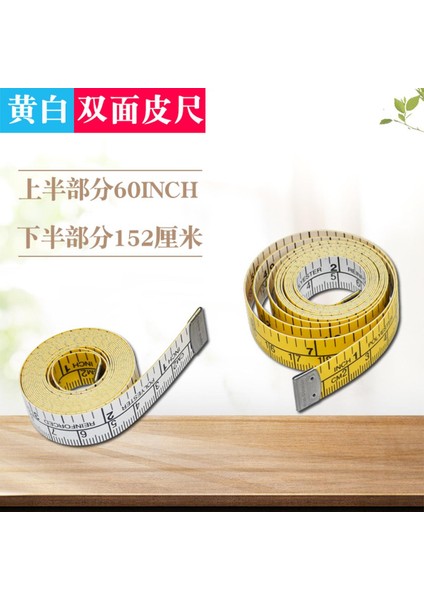 Çift Taraflı Mezura 1.5 Metre Üç Daire Cetvel Giyim Cetveli Terzi Cetvel Dikiş Cetveli Inç Küçük Mezura Yumuşak Cetvel (Yurt Dışından)