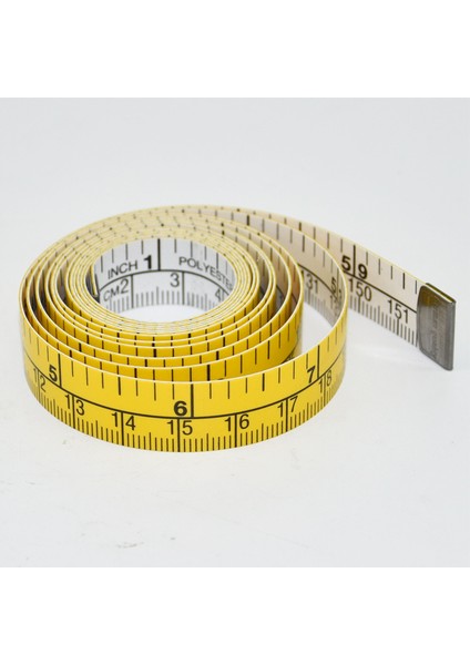 Çift Taraflı Mezura 1.5 Metre Üç Daire Cetvel Giyim Cetveli Terzi Cetvel Dikiş Cetveli Inç Küçük Mezura Yumuşak Cetvel (Yurt Dışından) fiyatları