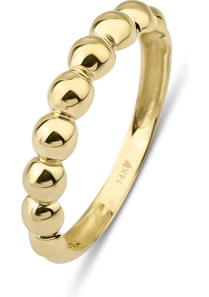 14 Ayar Altın Top Top Yüzük KRS118-14GR