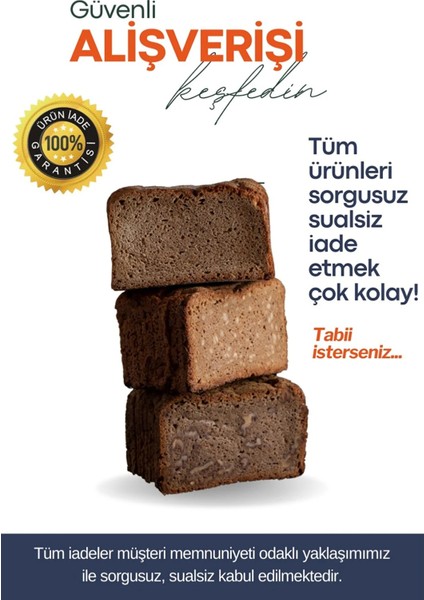 %100 Ekşi Mayalı Çiğ Karabuğday Ekmeği 2'li Seçim 2X500GR fiyatları