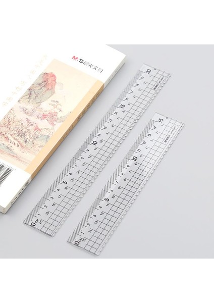 Chenguang Jane Akrilik Cetvel 15 Cm/20 cm Yüksek Şeffaflık Plastik Öğrenci Ödev Cetveli Dalgalı Cetvel Şeffaf Dalgalı Çizgi Cetvel Okul Malzemeleri (Yurt Dışından)