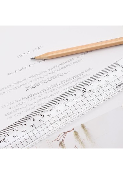 Chenguang Jane Akrilik Cetvel 15 Cm/20 cm Yüksek Şeffaflık Plastik Öğrenci Ödev Cetveli Dalgalı Cetvel Şeffaf Dalgalı Çizgi Cetvel Okul Malzemeleri (Yurt Dışından) indirimleri