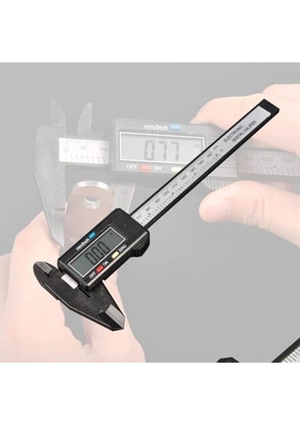 3 Çeşit 150MM 100MM LCD Dijital Elektronik Caon Fiber Sürmeli Kumpas Ölçer Mikrometre Ölçme Aracı (Yurt Dışından) fırsatları