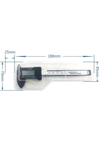 3 Çeşit 150MM 100MM LCD Dijital Elektronik Caon Fiber Sürmeli Kumpas Ölçer Mikrometre Ölçme Aracı (Yurt Dışından) indirimleri