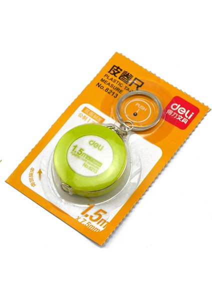 Deli 8213 Şeker Renkli Anahtarlık Mezura 1.5 M Ölçüm Bezi Cetvel Yumuşak Cetvel Küçük Bant Çekme Cetveli Teleskopik Cetvel (Yurt Dışından) fırsatları