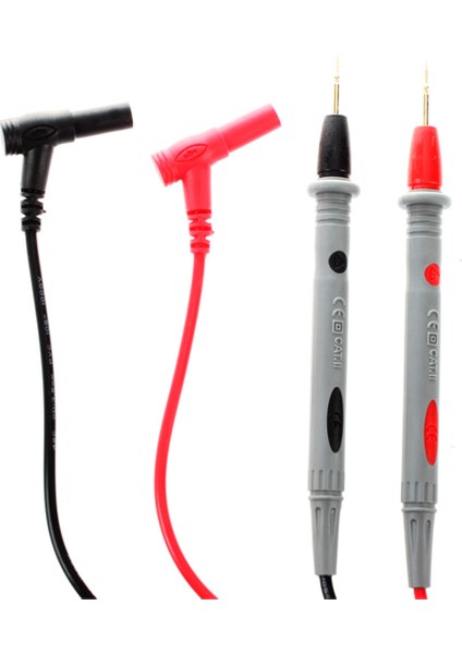 Çift Dijital Multimetre 1000V 20A Evrensel Test Ucu Kablo Probu Kırmızı + Siyah - Kırmızı + Siyah (Yurt Dışından) indirimleri