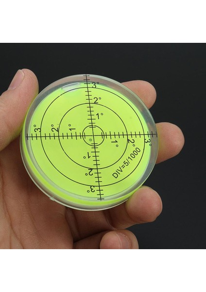【ayak Izi】 Yüksek Hassasiyetli Akrilik Seviye Yatay Eşitleyici Dairesel Kabarcık Seviyesi Su Terazisi Yuvarlak Kabarcık Seviyesi Ölçüm Cihazı Için (Yurt Dışından)