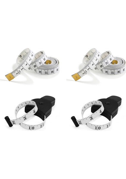 Adet Vücut Ölçüm Bandı 60 Inç Mezura Terzi Geri Çekme Ölçüm Bantları ve Vücut Ölçümü Için Yumuşak Mezura (Yurt Dışından)