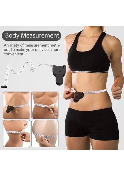 Adet Vücut Ölçüm Bandı 60 Inç Mezura Terzi Geri Çekme Ölçüm Bantları ve Vücut Ölçümü Için Yumuşak Mezura (Yurt Dışından) fiyatları