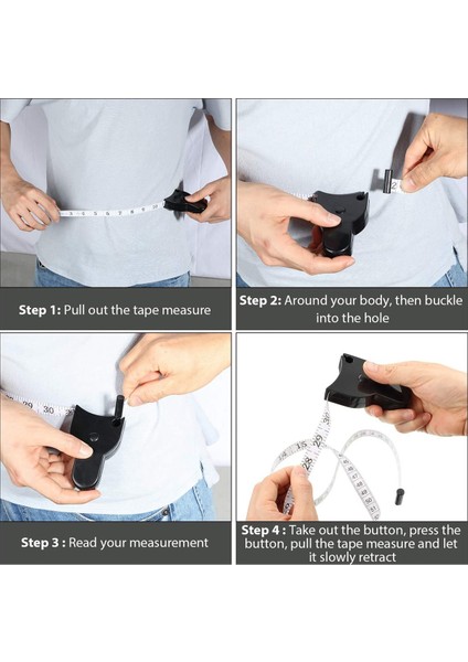 Adet Vücut Ölçüm Bandı 60 Inç Mezura Terzi Geri Çekme Ölçüm Bantları ve Vücut Ölçümü Için Yumuşak Mezura (Yurt Dışından) fırsatları