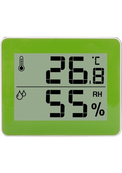 Dijital Termometre Higrometre, Iç Mekan Nem Ölçer, Yeşil (Yurt Dışından)