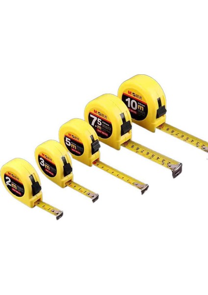 Chenguang AHT99101 Çelik Mezura 2 Metre 3 Metre 5 Metre 7.5 Metre 10 Metre Ölçüm Cetveli Teleskopik Mezura (Yurt Dışından)