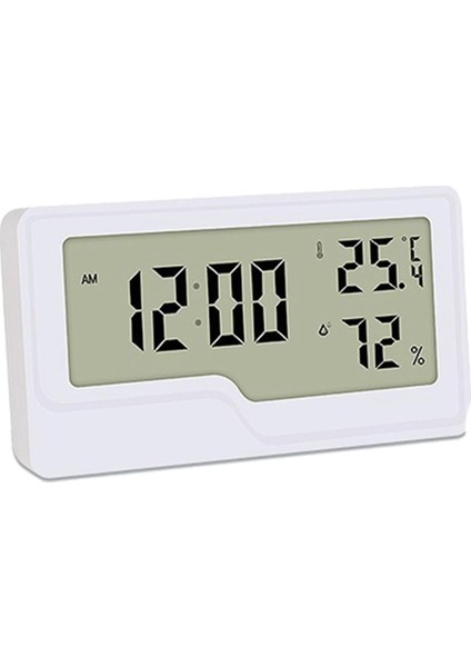 Higrometre Termometre Dijital Sıcaklık Zaman Saati LCD Gerinim Ölçer Sensörü Nem Ölçer Arka Işık Yok (Yurt Dışından) fiyatları