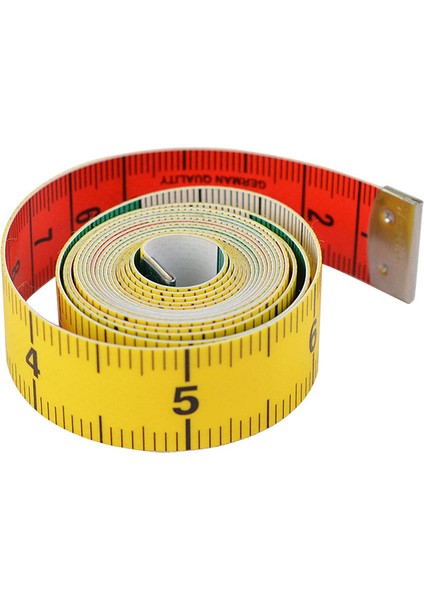Yüksek Kaliteli Renkli Bant Terzi Cetvel Mezura Kalınlaşmış Inç 1.8*60IN/150CM Cetvel Yumuşak Cetvel (Yurt Dışından) fiyatları