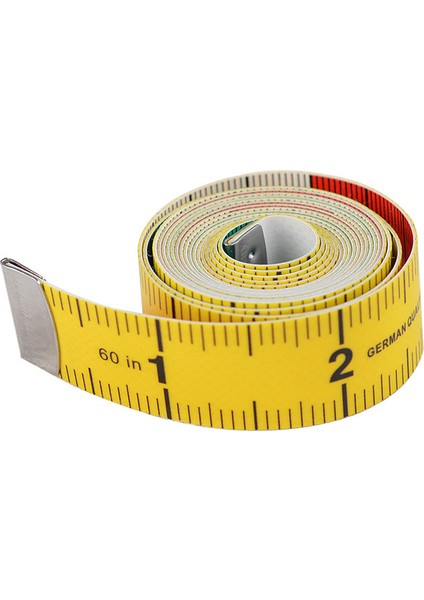 Yüksek Kaliteli Renkli Bant Terzi Cetvel Mezura Kalınlaşmış Inç 1.8*60IN/150CM Cetvel Yumuşak Cetvel (Yurt Dışından) modelleri