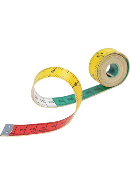 Yüksek Kaliteli Renkli Bant Terzi Cetvel Mezura Kalınlaşmış Inç 1.8*60IN/150CM Cetvel Yumuşak Cetvel (Yurt Dışından) fırsatları
