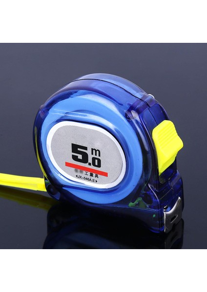 Mavi Şeffaf Çelik Mezura Bina Dekorasyon Kutusu Cetvel Paslanmaz Çelik Mezura 7.5 Metre 5 Metre 10 Metre Sadece Mezura (Yurt Dışından)