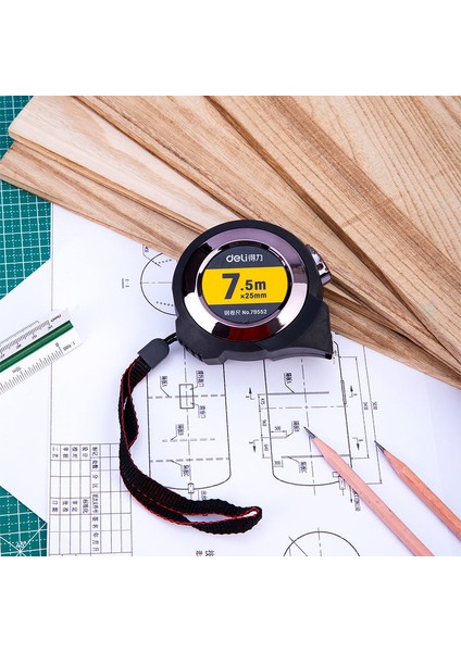 Güçlü Otomatik Kilitleme Mezura 5 Metre Daire Cetvel El Ölçer Cetvel 10 Cetvel Ev Çelik Mezura 7.5 Kutu Cetvel Kalınlaştırılmış ve Sertleştirilmiş (Yurt Dışından) modelleri