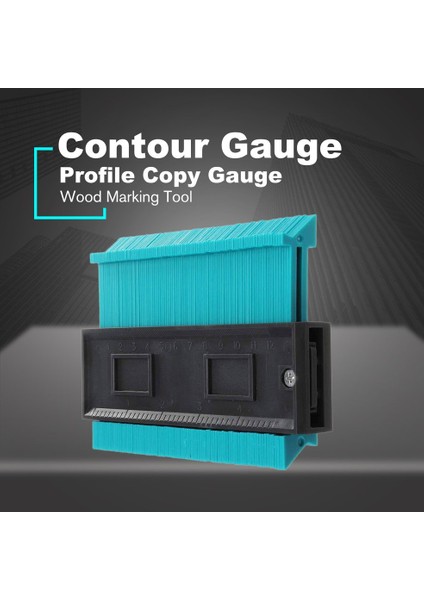 Kontur Ölçer Plastik Profil Kopya Ölçer Teksir Makinesi Standart Ahşap Markalama Aracı - Yeşil (Yurt Dışından) modelleri
