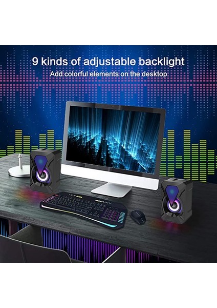 Bilgisayar Hoparlörü USB ile Çalışan Pc Hoparlörü 3,5 mm Ses Jakı Ev Ofis (Yurt Dışından) modelleri