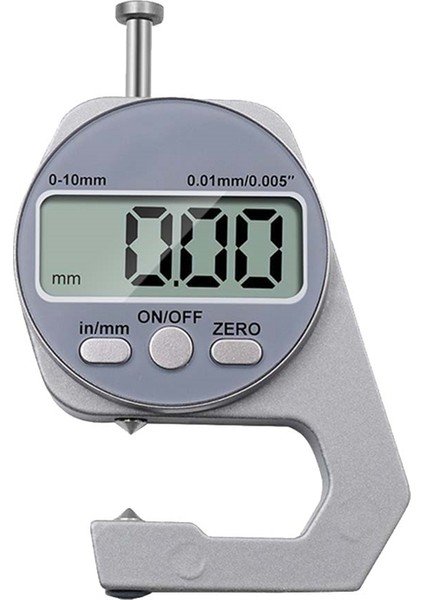 Mini Hassas Dijital Kalınlık Ölçer Ölçer Test Cihazı Mikrometre Kalınlığı Sivri Kafa 0 - 10 mm Sivri Kafa Stili (Yurt Dışından)