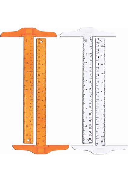 30 cm T Şeklinde Cetvel Çizim Tasarım Cetveli Cetvel 90 Derece Çizim T Şeklinde Cetvel cm Inç Bina Dik Açılı Paralel Çizgi Hafif ve Taşınabilir (Yurt Dışından)