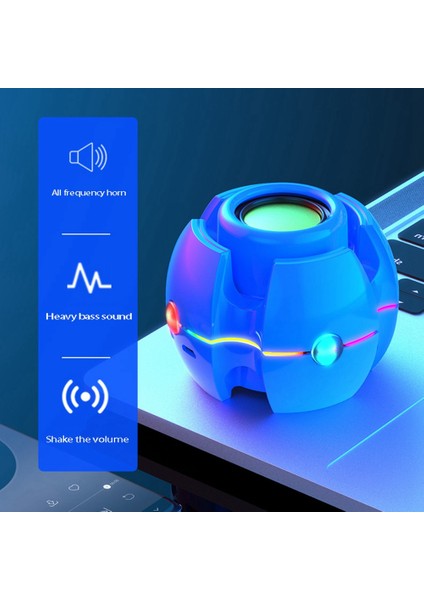 Ev Pembesi Için Rgb Bluetooth Subwoofer Stereo 5.0 Kablosuz Hoparlör (Yurt Dışından)
