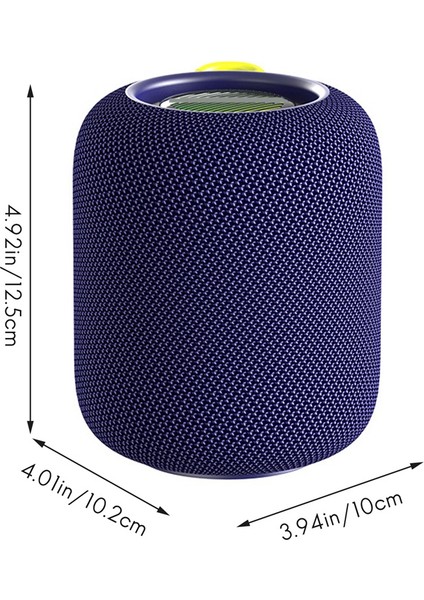 10W Taşınabilir Kablosuzbluetooth Hoparlör Subwoofer Ses Kutusu Mavi (Yurt Dışından)