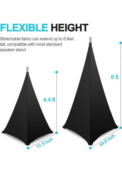 Çoğu Ayarlanabilir Tripod Hoparlör Standıyla Uyumlu Dj Hoparlör Kapağı (Yurt Dışından)
