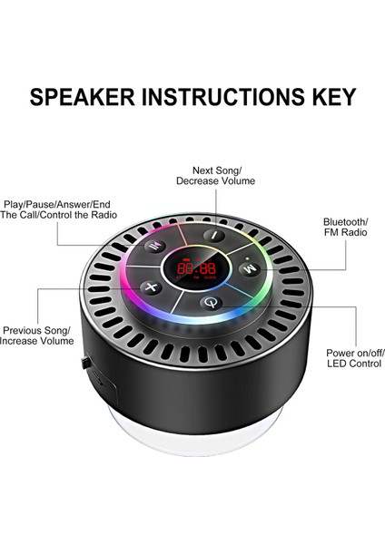 Fm Radyo Soundbar'lı Ipx7 Bluetooth Subwoofer Taşınabilir Hoparlör (Yurt Dışından) indirimleri