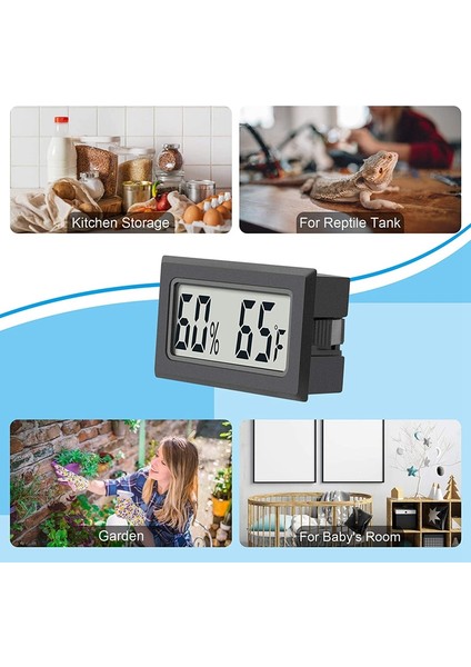 Ncanruı Mini Dijital Termometre Higrometre Iç Mekan Nem Monitörü Sıcaklık Nem Ölçer Ölçer Fahrenheit (℉) (2 Adet) (Yurt Dışından) indirimleri