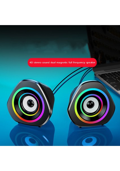 Mini Hoparlör 360 Derece Hi-Fi Ses Efekti 3,5 mm Fiş -A (Yurt Dışından)