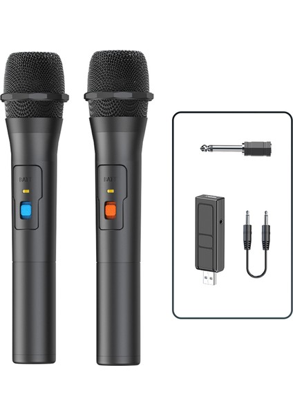 2pcs Kablosuz Mikrofon Sistemi Kitleri (Yurt Dışından)