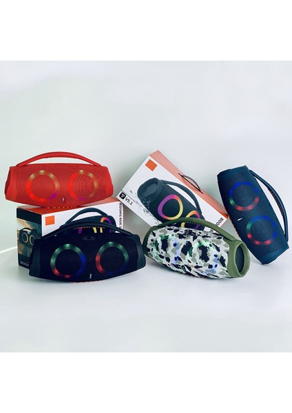 Su Geçirmez Rgb Işık Fonksiyonlu Siyah Hoparlör Subwoofer Ses Kutusu (Yurt Dışından)