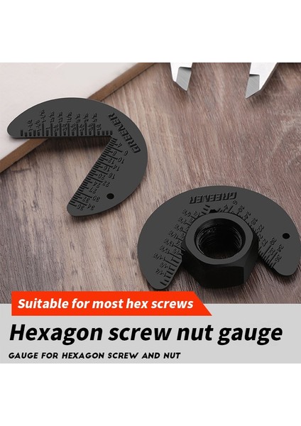 Ölçer Altıgen Vida Somunu Metrik Inç Entegre Model Yarıçap Ölçer 60 Derece Diş Pitch Cetvel Ölçme Aletleri (Yurt Dışından) fiyatları